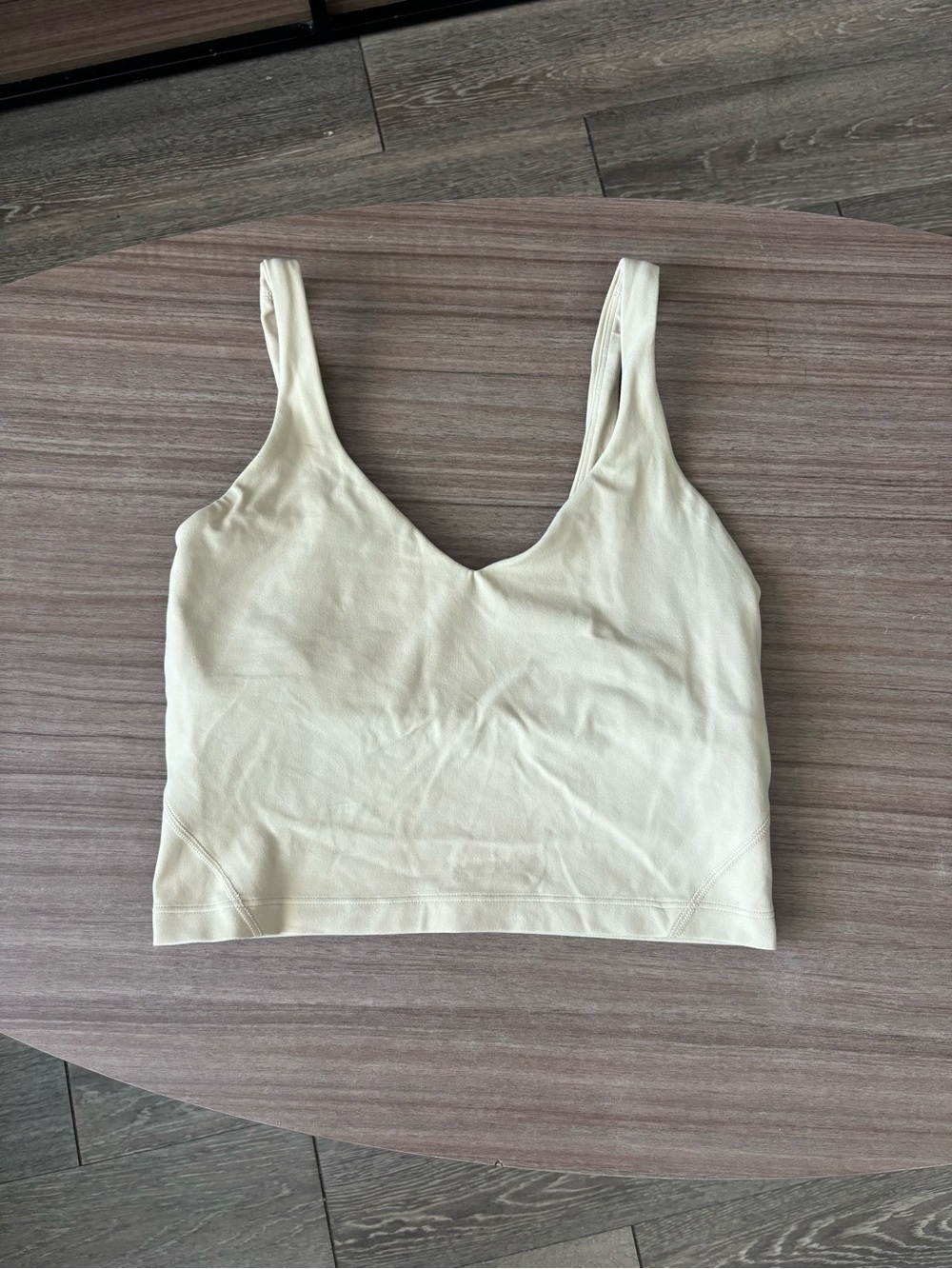 Lululemon Align Tank Yellow Cream V-Neck Cropped Tank